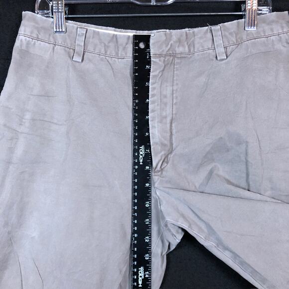 Banana Republic Mens Pants Gray Gavin Chino Straight 100% Cotton 33x32 - Picture 8 of 13